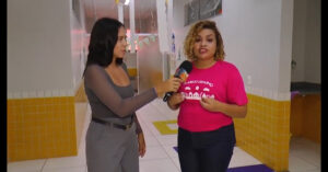 Rafaela Sinésio, correspondente Escotilha, participa de programa de TV